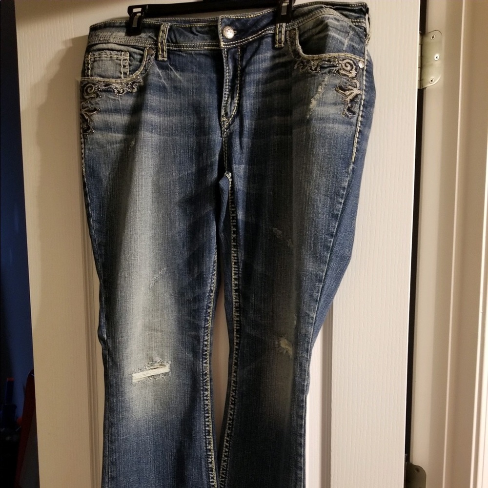 Silver jeans